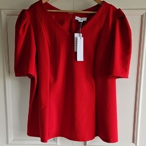 Elegant Red Women's Top